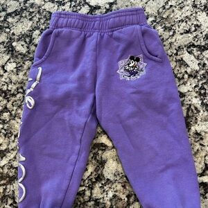 Disney Parks Disney 100 purple sweatpants size 2